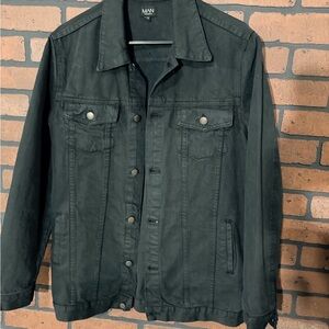 Black Denim Jacket from boohooman size M. Longer length fit
